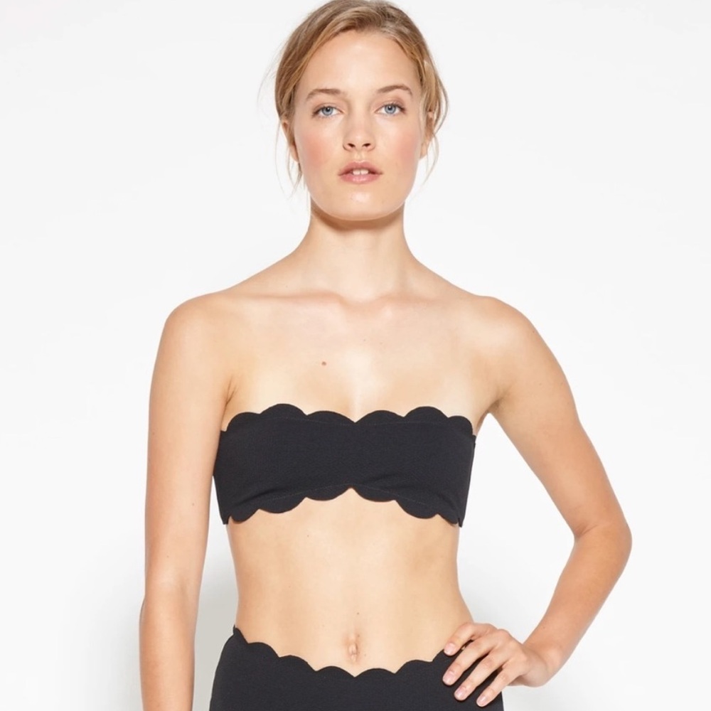 Marysia Santa Monica Bikini Top in Black size Medium